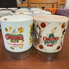 クリスマススーベニアマグカップ2個セットの画像
