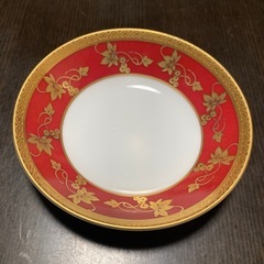 HOYA エスプレッソコレクション　デミタスカップ&ソーサー　1客　レッド×ゴールドの画像