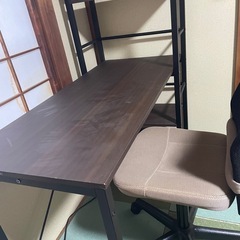 ニトリ　学習机　ワークチェア　セットの画像