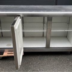 【動確済み】フクシマ 業務用冷蔵庫 YRC-180RE2 1800×600×800 413L 単相 100V 台下冷蔵庫 コールドテーブル 店舗用品 厨房 大阪の画像