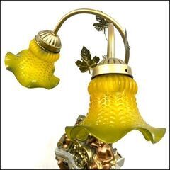 天使/エンジェル アンティーク調 置き時計 ライト2灯付き 動作確認済み の画像