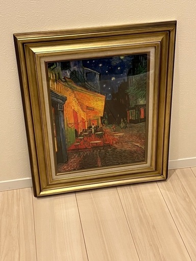 複製絵画　ゴッホ　夜のカフェテラス