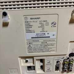 シャープテレビの画像