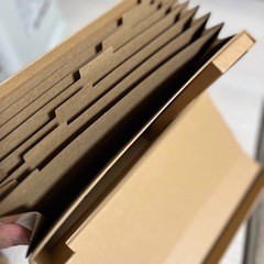 クラフト製書類整理箱の画像