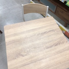 ダイニング3点セットナチュラル×ホワイト【トレファク堺福田店】 (トレファク堺福田店) 北野田の家具の中古あげます・譲ります｜ジモティーで不用品の処分