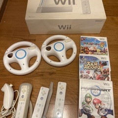 Wii本体、ソフト、ハンドルセット