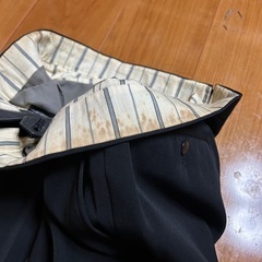 冬用　ブラックフォーマル ダブルブレストスーツ　名前入りの画像