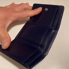 シャイニークロコダイルレザー 三つ折りコンパクト財布の画像