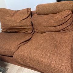【無料0円】お値下げ！2人がけソファの画像