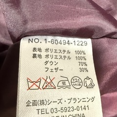 ドラッグストアーズ　ダウンコートの画像