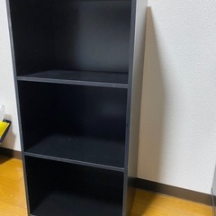 不二貿易(Fujiboeki) カラーボックス黒 3段