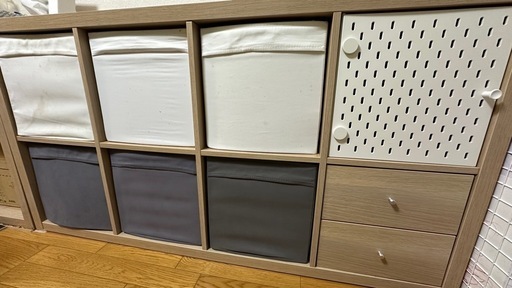 【交渉中】2台あり IKEA 棚 2段引き出し固定【横置き専用】
