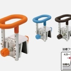 【Panasonic　パナソニック】介護　 入浴グリップ 防かび加工［ユクリア］コンパクト S-130 オレンジの画像