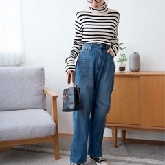 2024年秋冬の新作商品  　WEGO/リブタートルネックニット　の画像