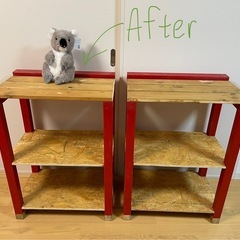 自分で作った木製DIY 棚　2個セット