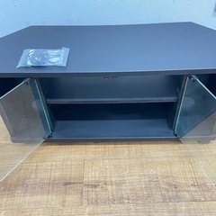 【除菌済み】HAMILeXハミレックス/ハヤミ工業/キャスター付きテレビ台/テレビボード/26V型～32V型対応/ゲーム･レコーダー収納/TV-LP800/正面ガラス扉/薄型/コーナー設置対応/福岡/糸島/直接引取り/自社便配送可能/お買換え対応/古い家電の処分可能【JUN-PayPay】【クレジットカード･PayPay支払い可能】の画像