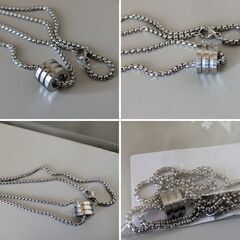 サークルチェーンネックレス（新品）60cmの画像