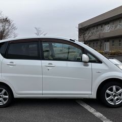 【長野県岡谷市より】H22 ダイハツムーヴ4WD　パール白　L185S　純正ナビ・ETC 内外装共に程度良し！　車検R7.4付の画像