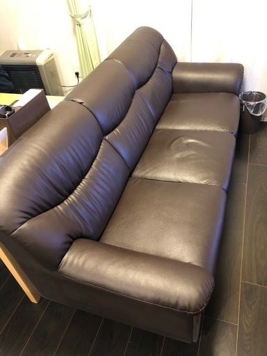 KI-5【新入荷 アウトレット】松田家具 SORA宙 背付きベンチソファ グレー