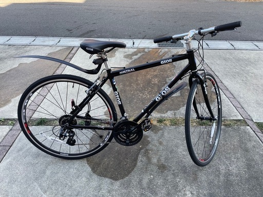 (使用頻度数回)GIOS MISTRAL ブラック 480mm 700C 外装24段変速