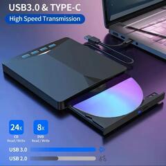 USB 3.0 Type-C DVDドライブ 24x/8x　　未使用