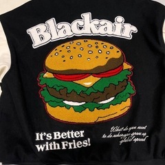 【美品】ブラックエアー　スタジャン ハンバーガー　Mサイズ　Black airの画像