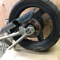 ☆彡KAWASAKI・カワサキ・ZRX400・ZR400E・リア回り・足回り・部品取り車・車両ではありません。ＺⅡ改造部品！の画像