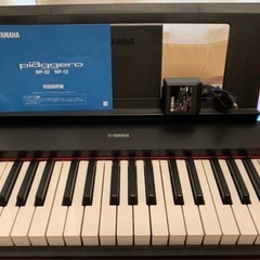 YAMAHA piaggero NP-12B 電子ピアノ　黒の画像