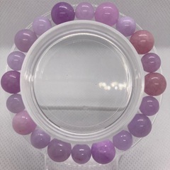 天然石 クンツァイト アメジスト エンジェライト ブレスレットの画像