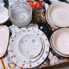 火曜日までに引き取りお願いします。食器あげます。