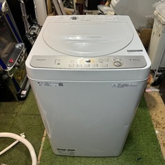 シャープ SHARP 全自動洗濯機 5.5kg ホワイト系 ES-GE5C-W