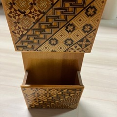 寄木細工　レターラックの画像