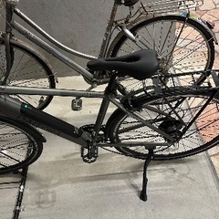 e-bike　DAITORA-BIKE 電動アシスト クロスバイクグレー e-bikeの画像
