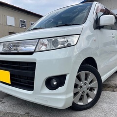 超超低走行 1万キロ台☆月々1万円〜分割払い可‼️ 車検2年付き！【名義変更代込み】☆スズキ ワゴンRスティングレー☆HDDナビ付き☆走行中DVD見れます☆ETC付き☆プッシュスタート☆ドライブレコーダー付きのフル装備☆純正アルミ☆そのまま乗って帰れます！の画像