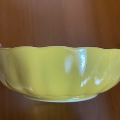 未使用 たち吉 黄地小花 菊割 煮物鉢 深皿 5枚セットの画像