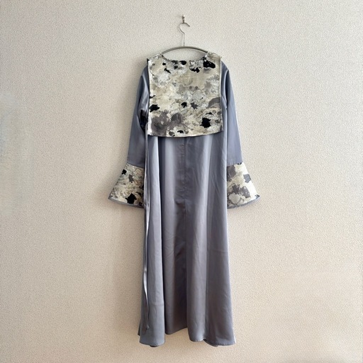 【sahara/サハラ】Jacquard Vest Layered Dress