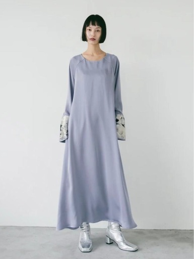 【sahara/サハラ】Jacquard Vest Layered Dress