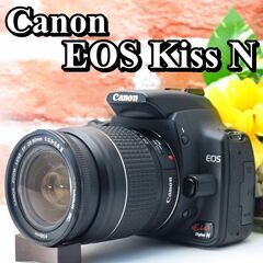 【全国送料無料】Canon EOS Kiss Digital N✨ 届いたらすぐに使えます✨人気機種✨ズームレンズセット 一眼レフ キヤノン キャノン