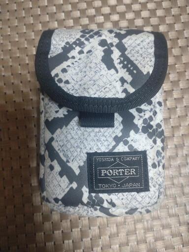 希少廃盤【PORTER】パイソン柄　小物ポーチ　デジカメ　タバコ　吉田かばん
