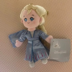 香港ディズニーランド　エルサ　ぬいぐるみキーチェーン