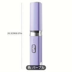 新品　未使用ワイヤレス充電ポータブルストレートナーカーラー マイナスイオン 2200mAh セラミックフラットアイロンツーインワンコードレスヘアスタイルの画像