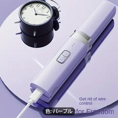 新品　未使用ワイヤレス充電ポータブルストレートナーカーラー マイナスイオン 2200mAh セラミックフラットアイロンツーインワンコードレスヘアスタイルの画像