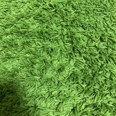 【取引中】IKEA ラグ　グリーン の画像