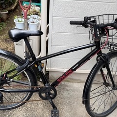 【クロスバイク】26インチ自転車　7段変速ギア