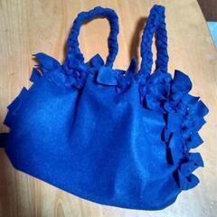 フリル付きハンドメイドバックの画像