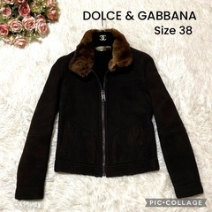 《最高峰の絶品》Dolce & Gabbana ファー付きムート...
