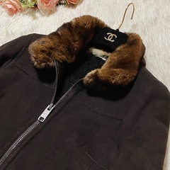 《最高峰の絶品》Dolce & Gabbana ファー付きムートンジャケットの画像