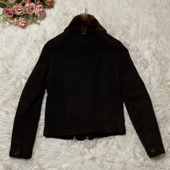 《最高峰の絶品》Dolce & Gabbana ファー付きムートンジャケットの画像