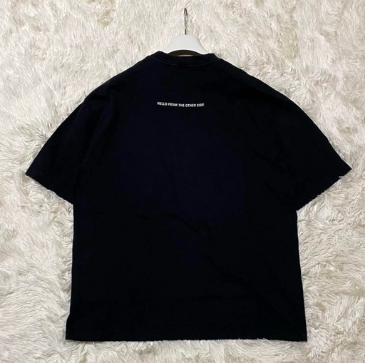 Balenciaga 20年 ALIEN HEAD Tシャツ ダメージ加工