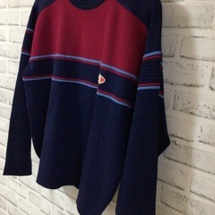 X456 montane/モンタン ニット セーター 70s Lサイズ 古着の画像